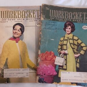 Vintage The Workbasket Magazine Patterns Recipes Ephemera Craft Crafting
